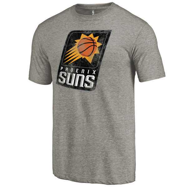Men's Phoenix Suns Distressed Team Logo Gray T-Shirt FengYun,We sell and wholesale Men's Phoenix Suns Distressed Team Logo Gray T-Shirt FengYun on line form chian!